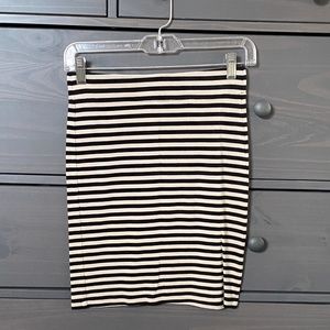 Madewell Hi-Line Striped Tight Skirt